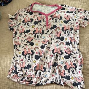 Little sleepies women’s pajama top in Minnie print